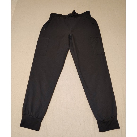 Zavate Studio Pants - Zavate Studio 3060 Womens Black Scrub Jogger Pants Cargo Pockets Size S